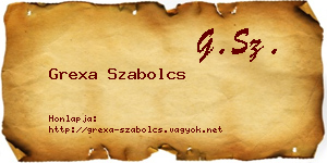 Grexa Szabolcs névjegykártya