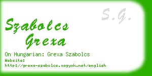 szabolcs grexa business card